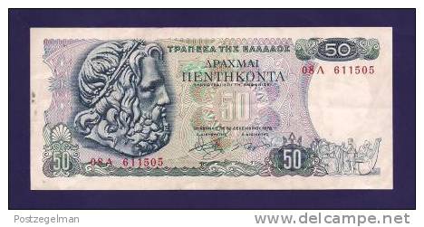 GREECE 1978  Used VF  Banknote 50 Drachmai   KM 199 - Greece