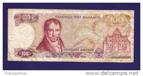 GREECE 1978 Used VG  Banknote 100 Drachmai  KM 200 - Greece