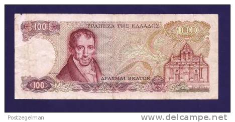 GREECE 1978 Used VF  Banknote 100 Drachmai  KM 200 - Greece