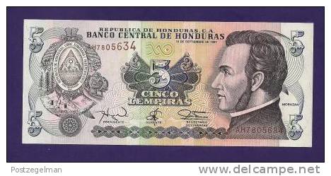 HONDURAS 1978 UNC  Banknote 5  Lempiras KM 498 - Honduras