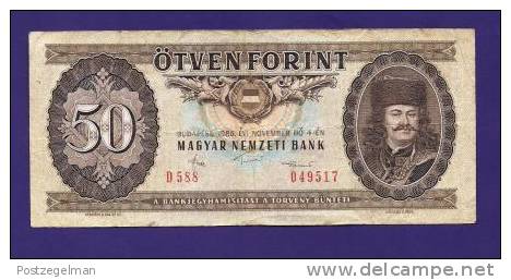 HUNGARY 1986 Used VF  Banknote 50 Forint KM 170e - Hungary