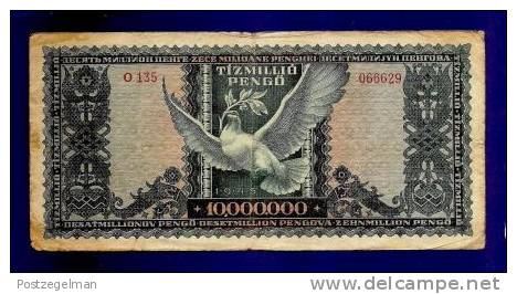 HUNGARY 1945 Used VF  Banknote 10.000.000 Pengo KM123 - Hungary