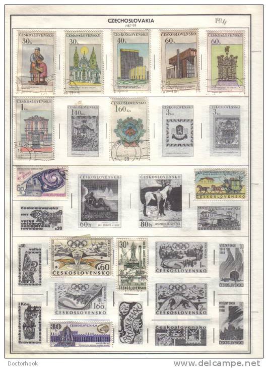 CZECHOSLOVAKIA    Collection Of  Mounted Mint And Used As Per Scan. (6 SCANS) - Collections, Lots & Series