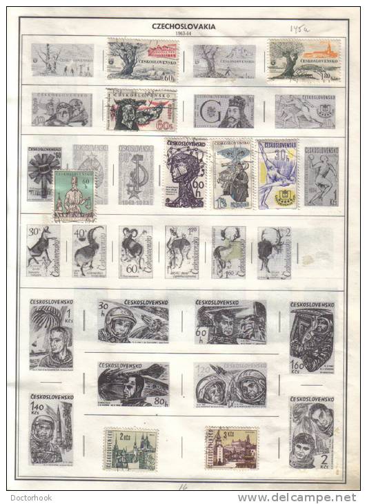 CZECHOSLOVAKIA    Collection Of  Mounted Mint And Used As Per Scan. (6 SCANS) - Collections, Lots & Series