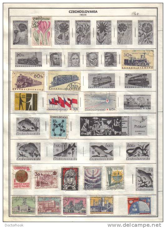 CZECHOSLOVAKIA    Collection Of  Mounted Mint And Used As Per Scan. (6 SCANS) - Collections, Lots & Series