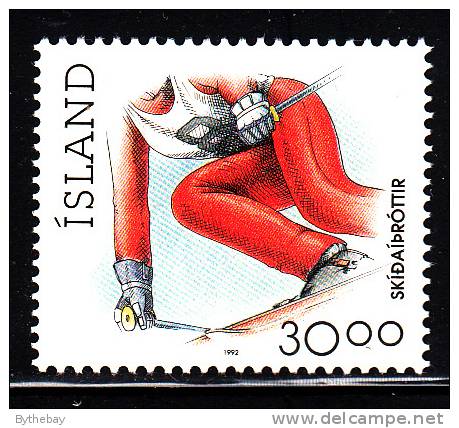 Iceland MNH Scott #709 30k Skiing - Sports - Neufs