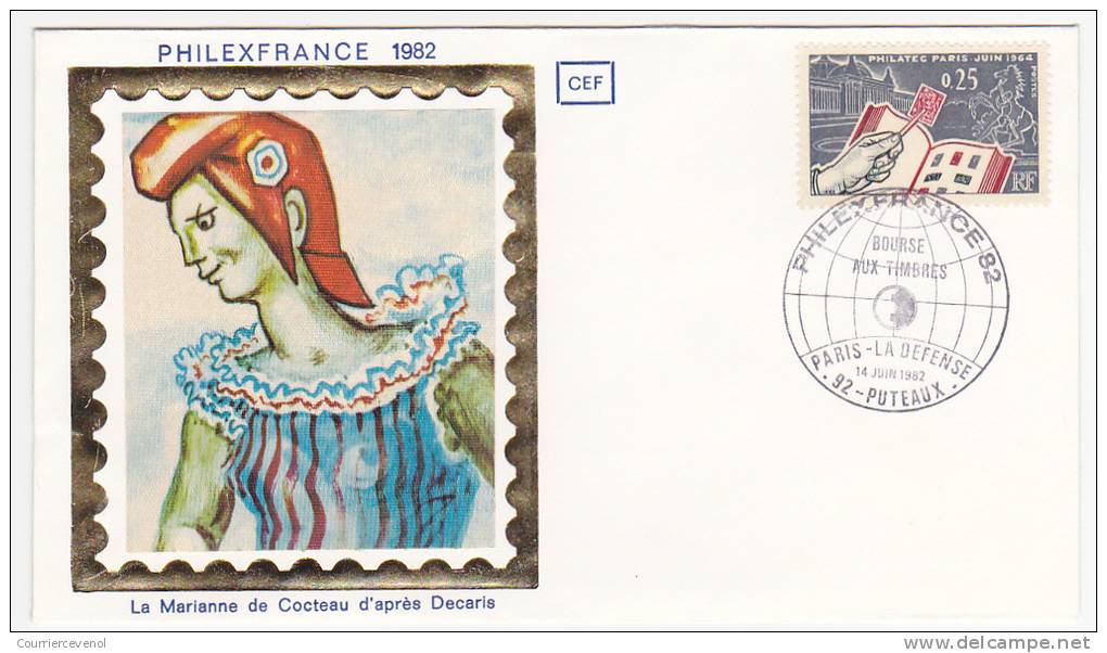 8 Enveloppes Type FDC Avec Cachets Temporaires PHILEXFRANCE 1982 Puteaux - 8 Journées Différentes - Matasellos Conmemorativos