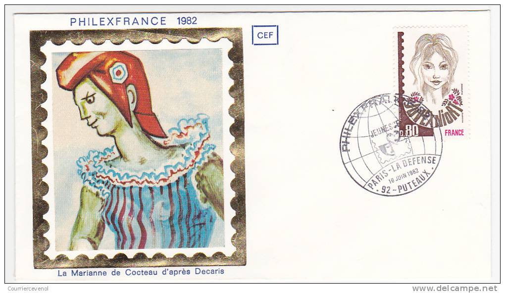 8 Enveloppes Type FDC Avec Cachets Temporaires PHILEXFRANCE 1982 Puteaux - 8 Journées Différentes - Matasellos Conmemorativos