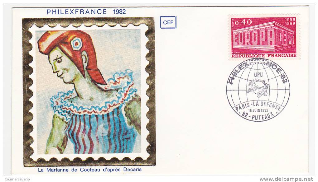 8 enveloppes type FDC avec cachets temporaires PHILEXFRANCE 1982 Puteaux - 8 Journées différentes