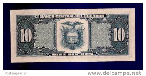 ECUADOR 1986 UNC Banknote 10 Sucres KM115a - Ecuador