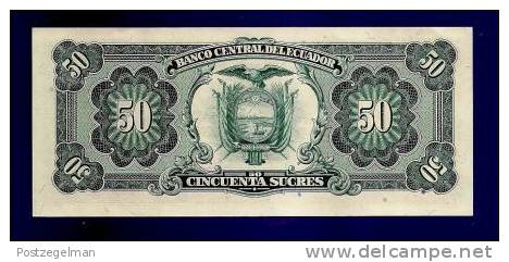 ECUADOR 1988 UNC Banknote 50 Sucres KM116a - Ecuador