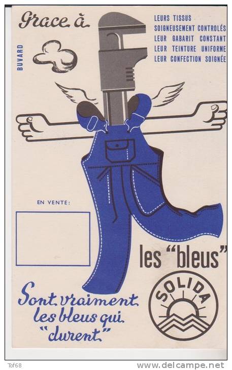 Buvard Bleus De Travail Solida - Textile & Vestimentaire