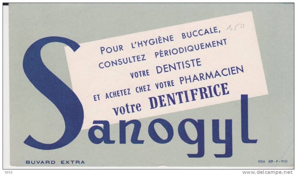 Buvard Dentifrice Sanogyl - Parfums & Beauté