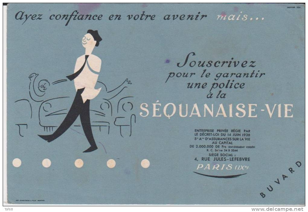 Buvard Assurances Séquanaise Vie - Banque & Assurance
