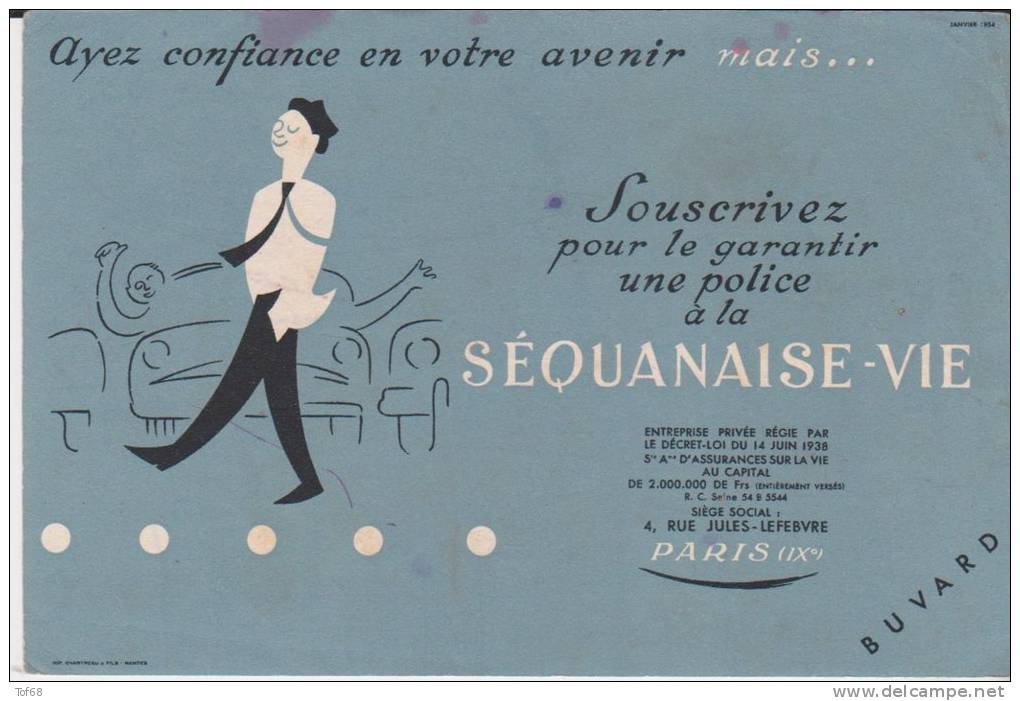 Buvard Assurances Séquanaise Vie - Bank & Versicherung