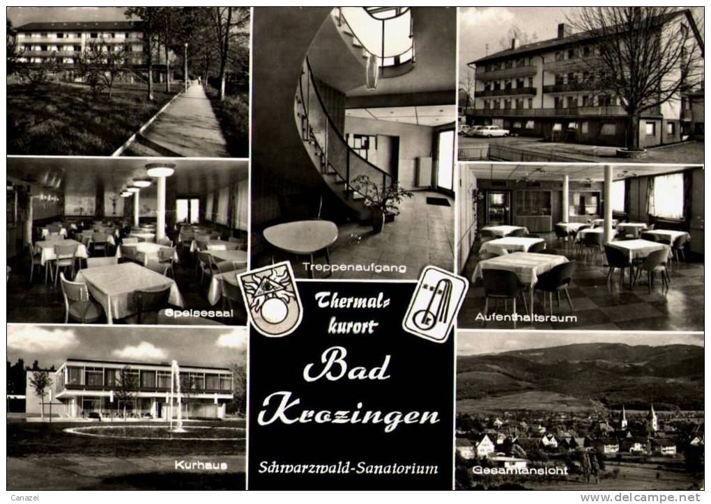 AK Bad Krozingen, Schwarzwald-Sanatorium Inh. Th. Zajac, Gel 1962 - Bad Krozingen