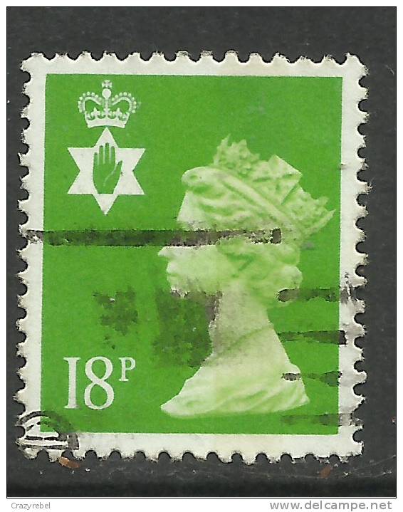 NORTHERN IRELAND GB 1992 18p BRIGHT GREEN USED STAMP 14 Perfs SG N147a...( H472 ) - Irlanda Del Norte