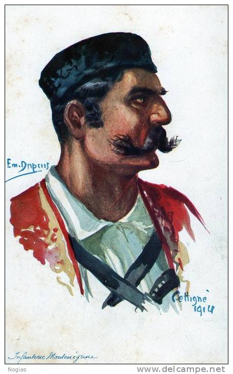 ILLUSTRATEUR DUPUIS - L´INFANTERIE MONTENEGRINE - 1914 -  TOP !!! - Dupuis, Emile