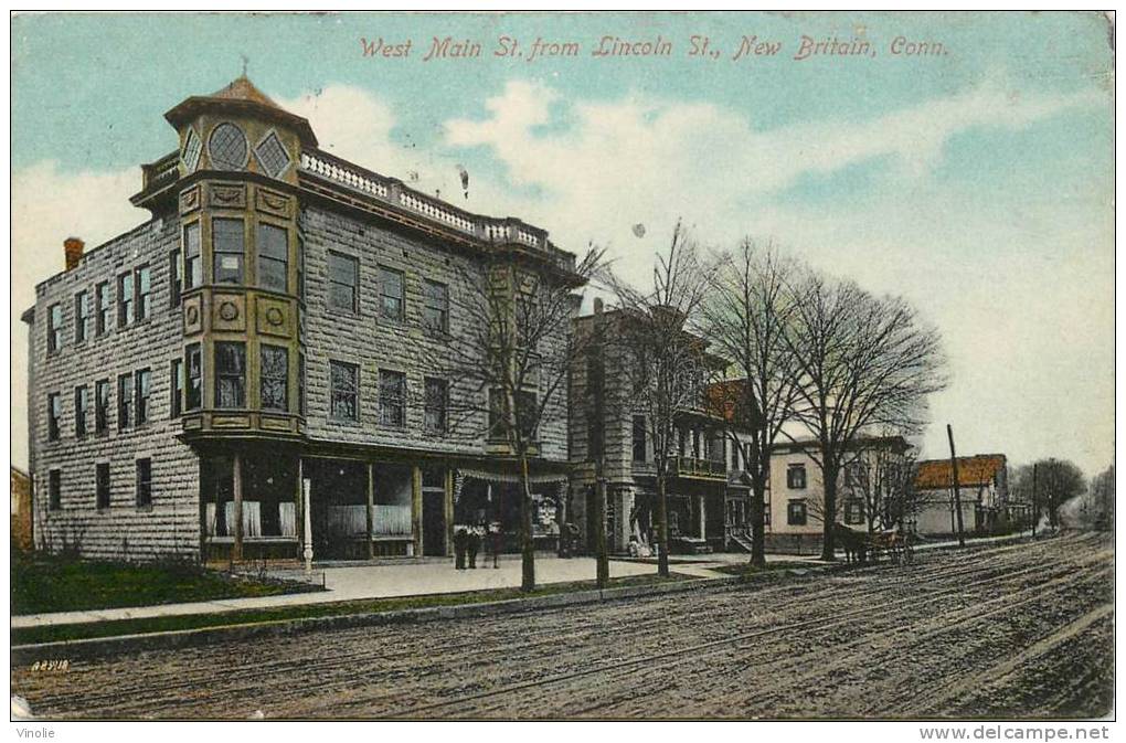 : Réf : P-12- 0873 : West Main St From Lincoln St. , New Britain - New Britain