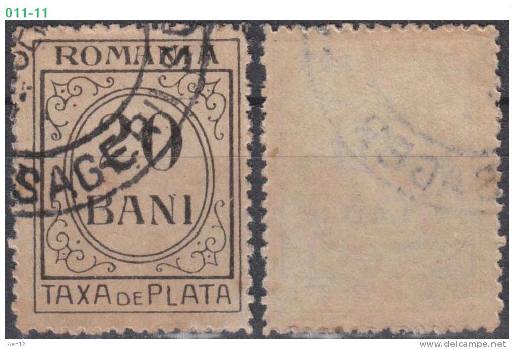 ROMANIA, 1920, Postage Due Stamps,  Sc./ Mi.: J63 / 44 - Usado