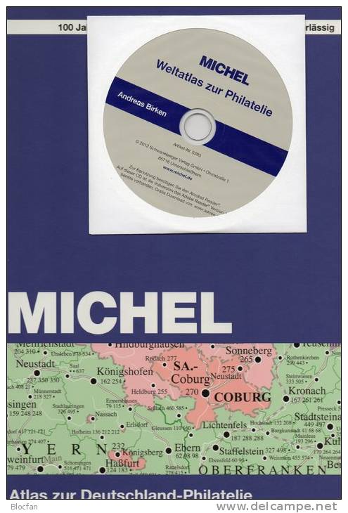 MlCHEL Atlas Der Welt-Philatelie 2013 Neu 79€ Mit CD-Rom Zur Postgeschichte A-Z Mit Nummernstempeln Catalogue Of Germany - CD