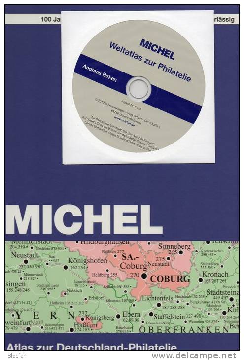 MlCHEL Atlas Der Welt-Philatelie 2013 Neu 79€ Mit CD-Rom Zur Postgeschichte A-Z Mit Nummernstempeln Catalogue Of Germany - CDs