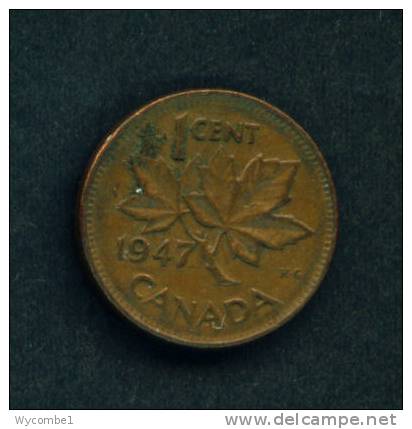 CANADA  -  1947  1 Cent  Circulated As Scan - Canada