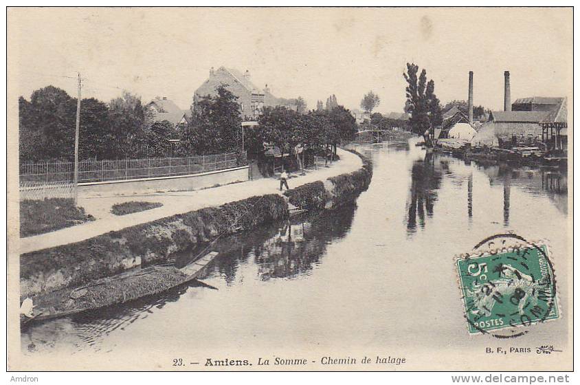 (XXI) Amiens - La Somme - Chemin De Halage - Amiens