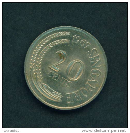 SINGAPORE  -  1967  20 Cents  Circulated As Scan - Singapore