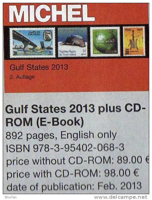 Gulf-States Naher Osten Briefmarken Michel Katalog 2013 New 89€ Arabische Länder Part 10 In English Catalogue Of Germany - Otros & Sin Clasificación