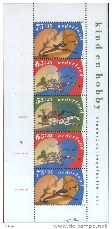 Olanda Pays-Bas Nederland 1990 Foglietto Pro Infanzia   ** MNH - Unused Stamps