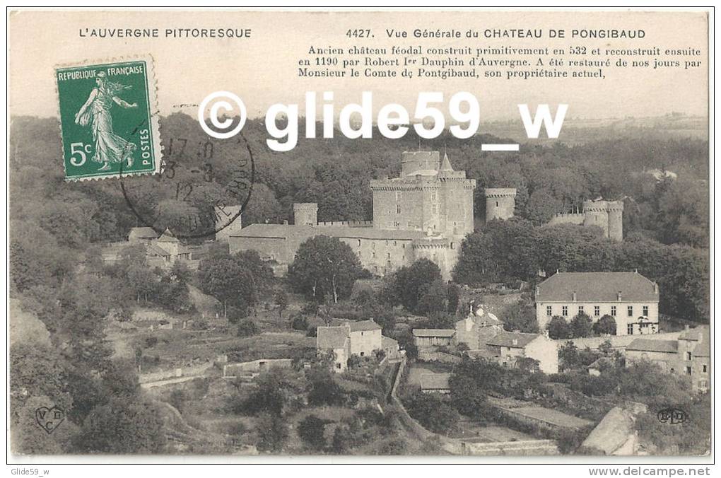 Vue Générale Du Château De PONGIBAUD - N° 4427 - Orleans