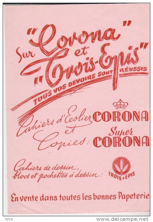 Buvard Corona Trois épis - Papierwaren