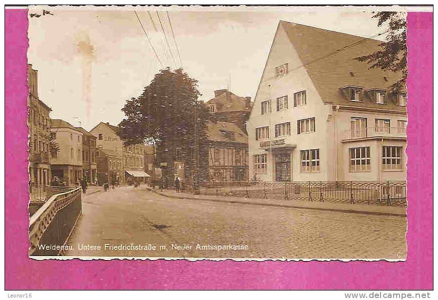 WEIDENAU   -   ** UNTERE FRIEDRICHSTRASSE Mit NEUER AMTSSPARKASSE **   -   Verlag : CRAMERS Aus Dortmunt  N°/ - Siegen