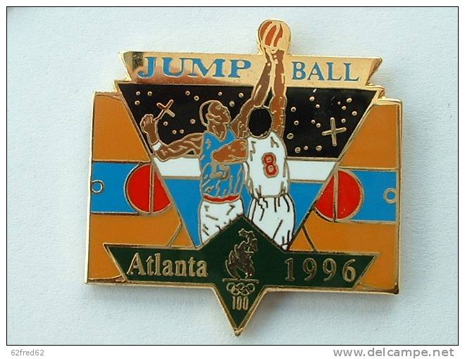 Pin´s BASKET - J.O ATHLANTA 1996 JUMP BALL - Basketbal