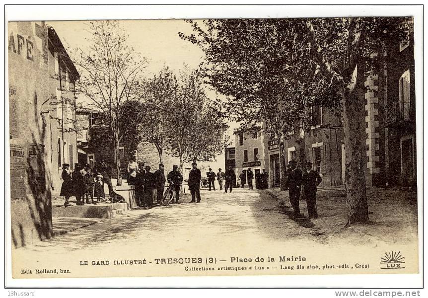 Carte Postale Ancienne Tresques - Place De La Mairie - Andere & Zonder Classificatie