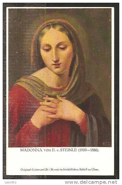 CHUR SCHLOSS Madonna Von E. V. Steinle 1934 - Coire