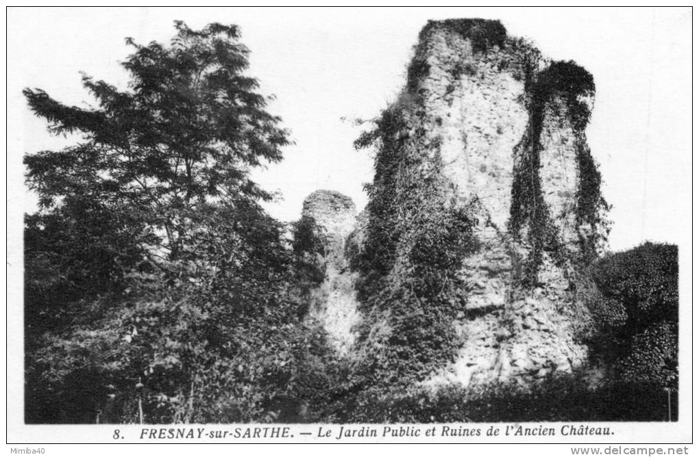 FRESNAY-sur-SARTHE - Le  Jardin Public Et Ruines De L'Ancien Château (8) - Autres & Non Classés