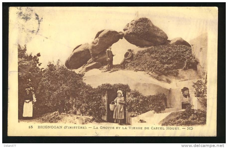 BRIGNOGAN - La Grotte Et La Vierge De Castel Houet - Brignogan-Plage