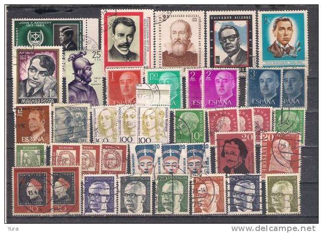 Lot 128 Famous People 5 Scans 175 Different - Autres & Non Classés