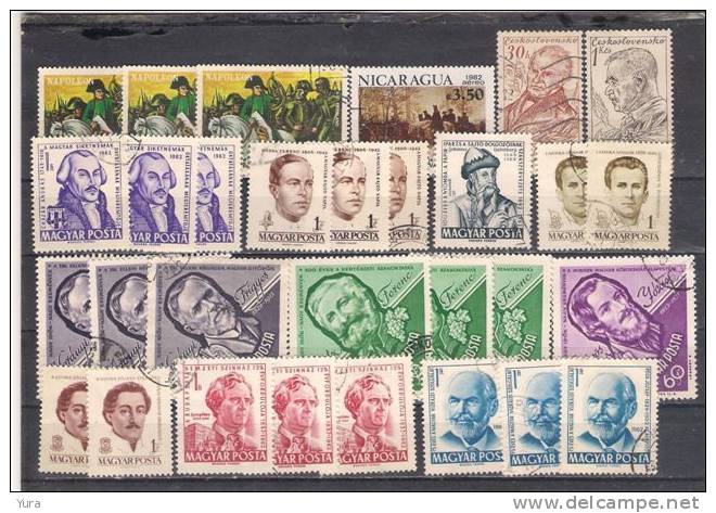 Lot 119  Famous People 6 Scans 255 Different Mint, Used - Altri & Non Classificati