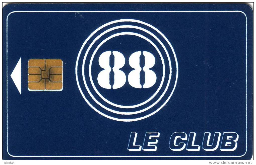 FRANCE CARTE A PUCE CHIP CARD LE CLUB 88 NUMEROTEE UT - Ausstellungskarten