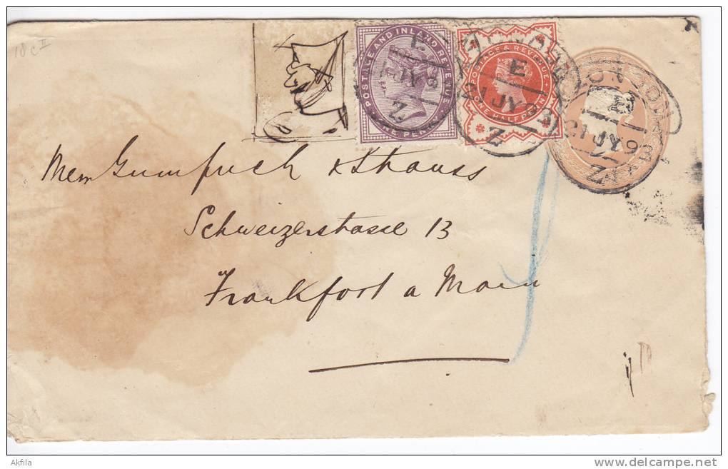 Great Britain 1893 Postal Stationery - Lettres & Documents