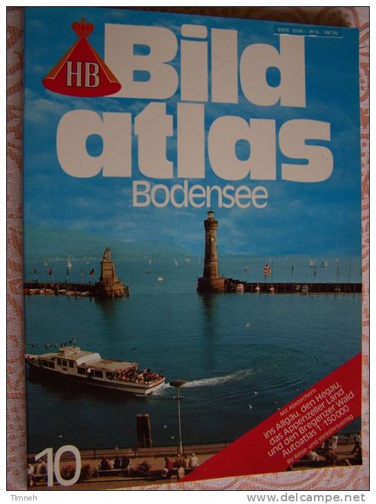 N° 10 HB BILD ATLAS - BODENSEE - RV REISE Und VERKEHRSVERLAG - Revue Touristique En Allemand - - Reise & Fun