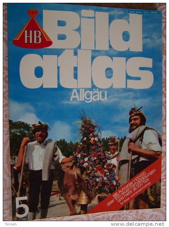 N° 5  HB BILD ATLAS - ALLGÄU - RV REISE Und VERKEHRSVERLAG - Revue Touristique En Allemand - Viajes  & Diversiones