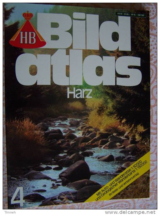 N° 4  HB BILD ATLAS - HARZ - RV REISE Und VERKEHRSVERLAG - Revue Touristique En Allemand - Viajes  & Diversiones