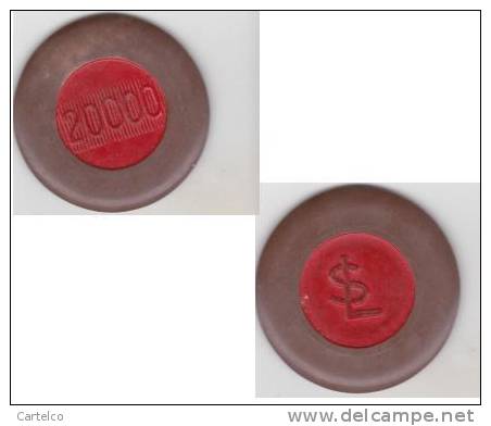 Romania Old Casino Token , Cazinoul Sinaia 20000 ( 6 ) - Casino