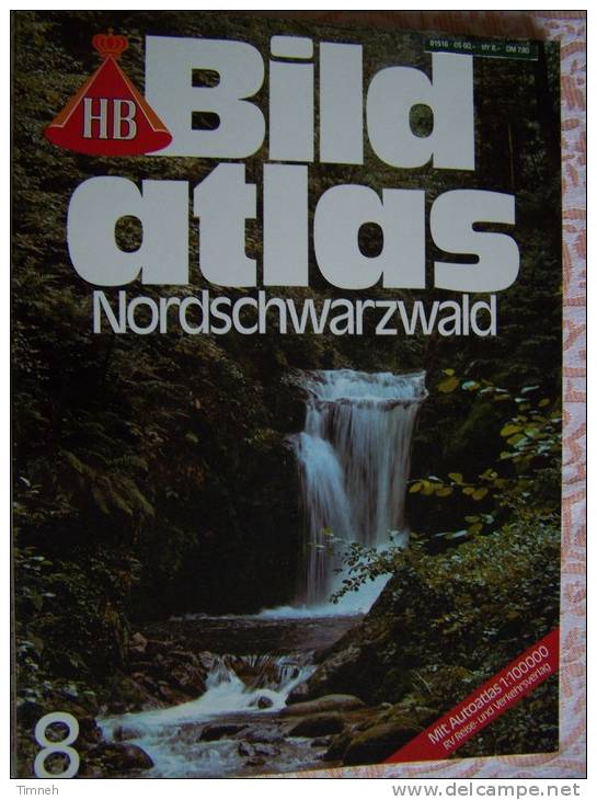 N° 8  HB BILD ATLAS - NORDSCHWARZWALD - RV REISE Und VERKEHRSVERLAG - Revue Touristique En Allemand - Viajes  & Diversiones