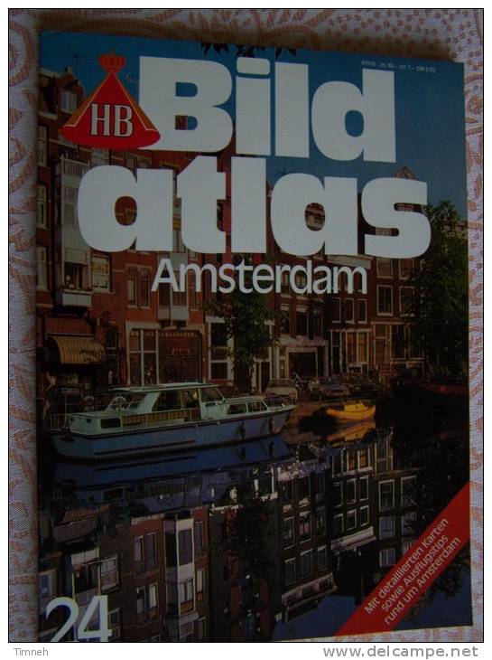 N° 24  HB BILD ATLAS - AMSTERDAM- RV REISE Und VERKEHRSVERLAG - Revue Touristique En Allemand - Viajes  & Diversiones