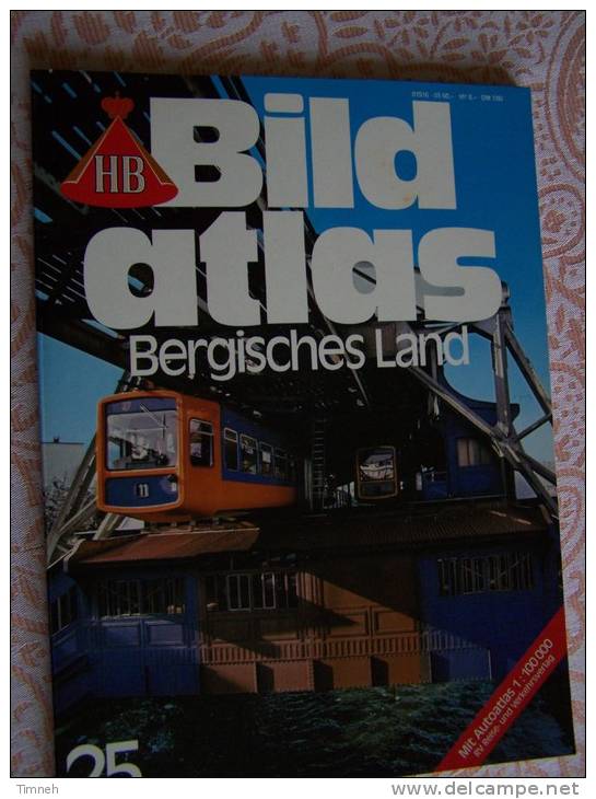 N° 25 HB BILD ATLAS - BERGISCHES LAND - RV REISE Und VERKEHRSVERLAG - Revue Touristique En Allemand - Voyage & Divertissement